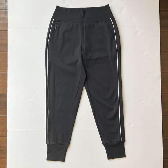 ATHLETA Venice Track Stripe Jogger Pant Sz XS Black w/White NEW w/o Tag #854423 - Picture 5 of 11